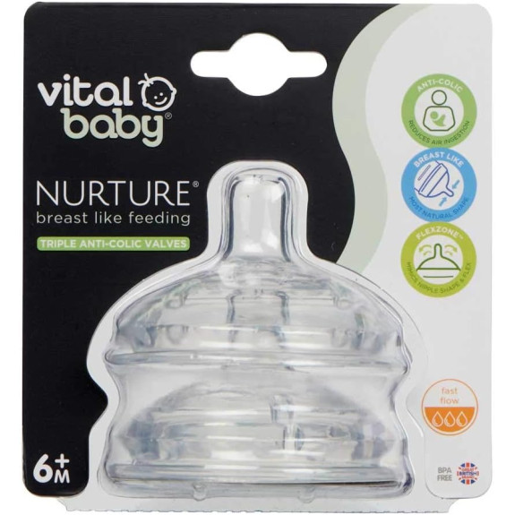 Vital baby NURTURE breast like feeding teats